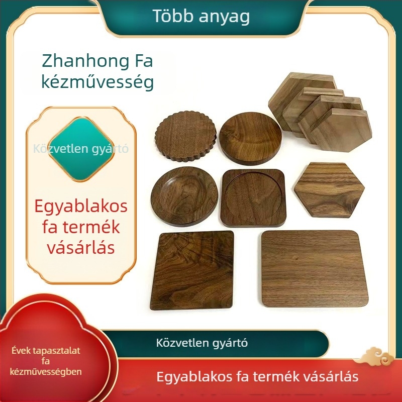 Fa teaceremóniához alátétek, szabálytalan alakú, kínai stílus, biológiailag lebomló