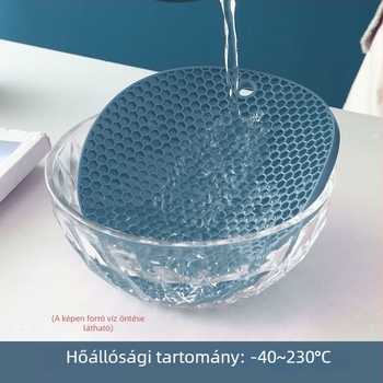 Nordic stílusú kerek szilikon hőszigetelő alátét, méhsejt mintázatú, vízálló és csúszásmentes, pohár- és fazék- vagy tányéralátét