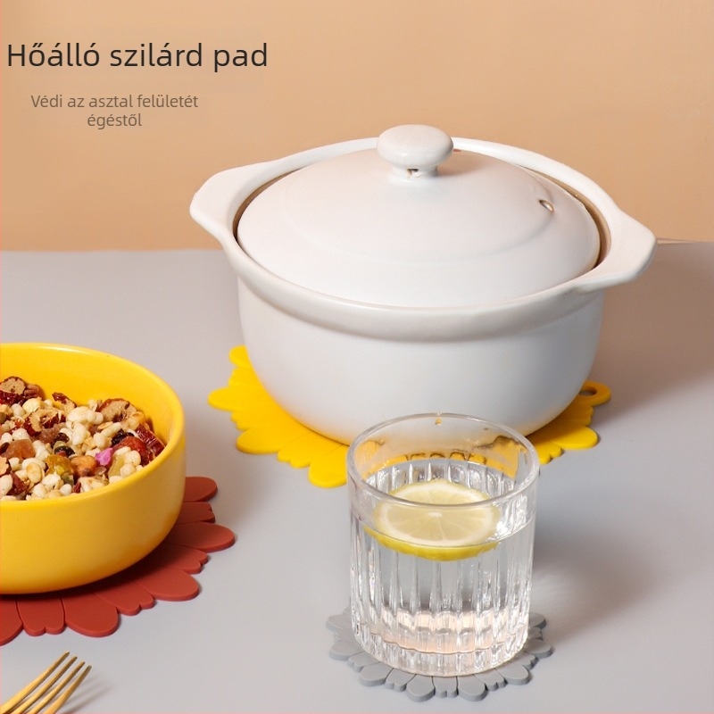 Kör alakú hőszigetelő alátét PVC-ből, egyszínű, skandináv stílus, Jieyang eredet