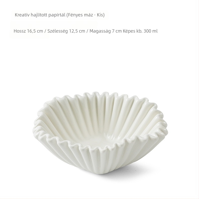 Porcelán salátás tál, szabálytalan forma, modern minimalizmus, alglazúrozott felület, mikrohullámú sütőben használható