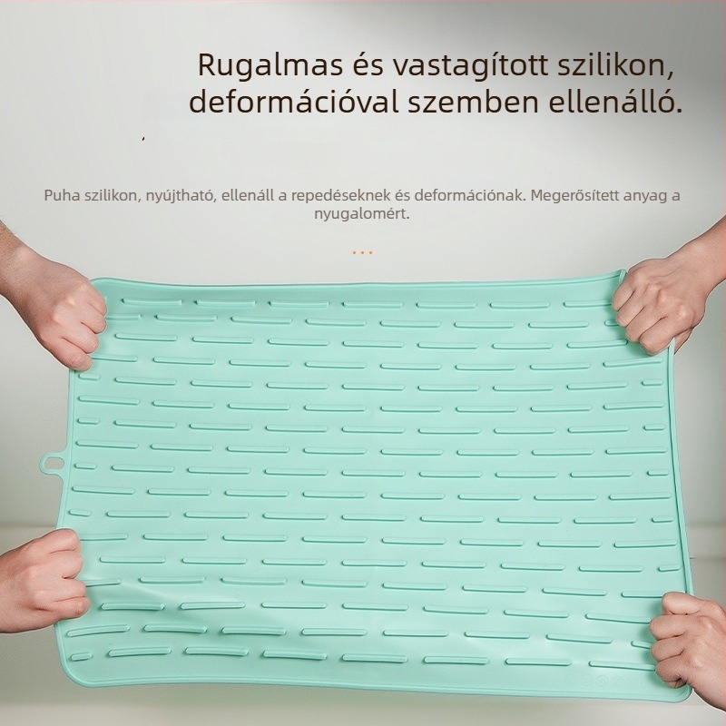 Szilikon konyhai alátét, négyzet alakú, csúszásmentes, hőálló, égési sérülések elleni védelem