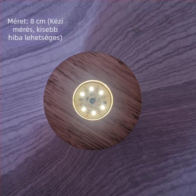 Világító talp koktélos pohárhoz, világító alátéttel – készlet 2 darab