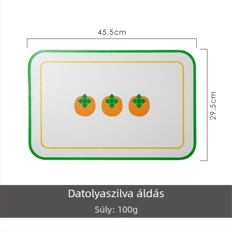 Bőr étkezési alátétek virágos mintával, négyszögletes forma, könnyű luxus stílus