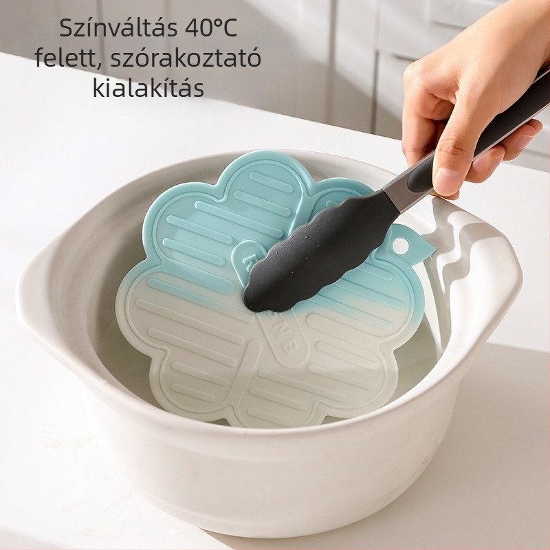TPR hőálló étkezési alátét és fazekalátét, szabálytalan alak, egyszerű mintázat, modern minimalist Dizájn
