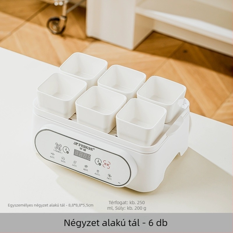 Porcelán négyszögletes pároló tál elektromos gőzölő készlethez