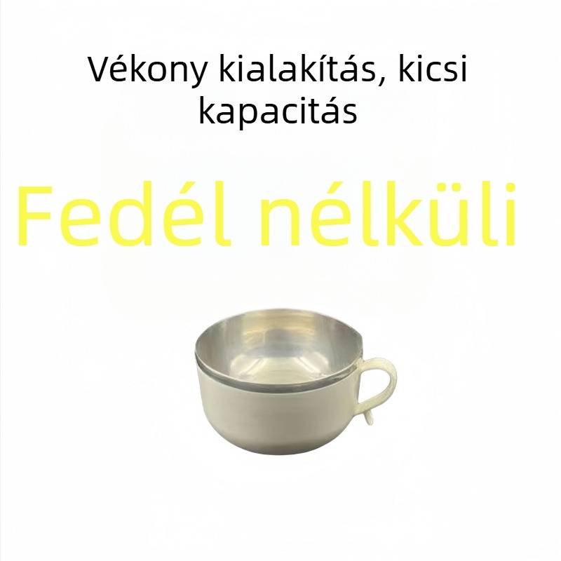 Xinrong rozsdamentes acélból készült nagy kapacitású leveses tál, kerek forma, minimalist stílus, egy darabból készült öntvény
