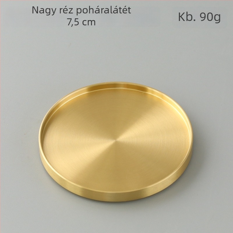 Réz teaalátét Kung-Fu ceremóniához – hőszigetelő alátét kínai zen stílusban