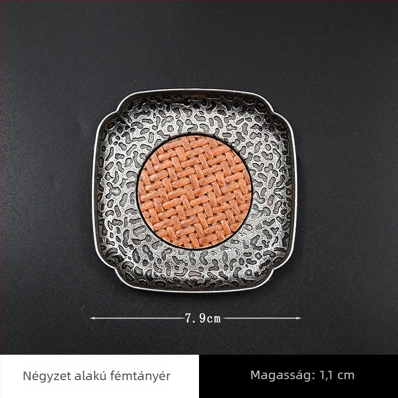 Fából készült tea alátét – csúszásmentes, hőszigetelő, retro kínai stílusú teáskészlet-kiegészítő