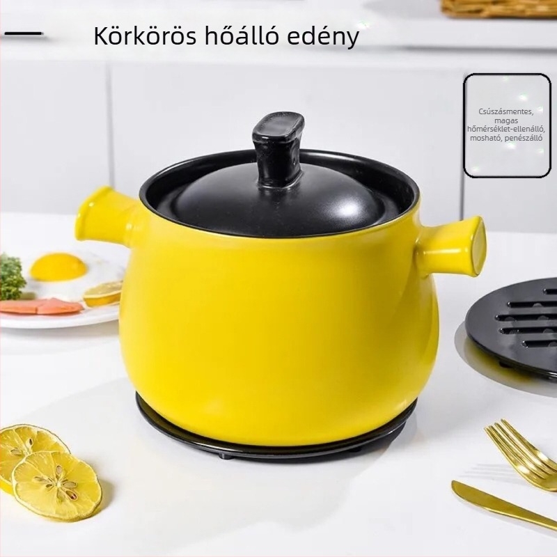 Bakelit kerek alátét, hőálló, egyszínű mintázat, Qunmei márka