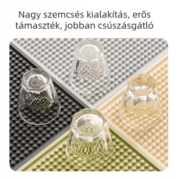 Szilikonból készült matrac kávéfőzőhöz, bárpult csepegő alátét, tamperevédő párna, hőálló étkezőasztal matt