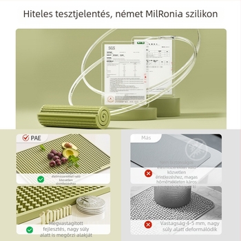 Szilikonból készült matrac kávéfőzőhöz, bárpult csepegő alátét, tamperevédő párna, hőálló étkezőasztal matt
