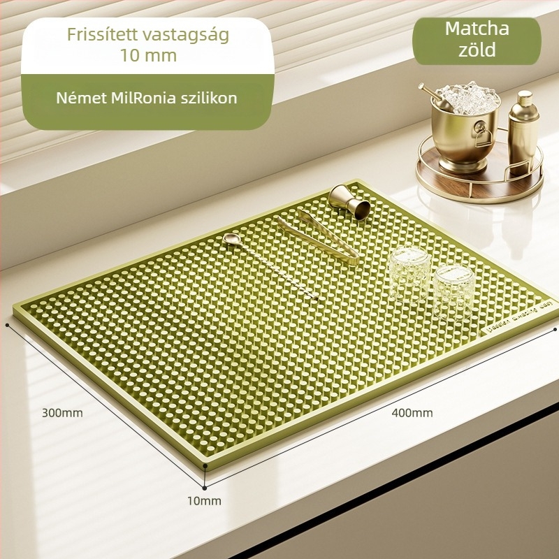 Szilikonból készült matrac kávéfőzőhöz, bárpult csepegő alátét, tamperevédő párna, hőálló étkezőasztal matt