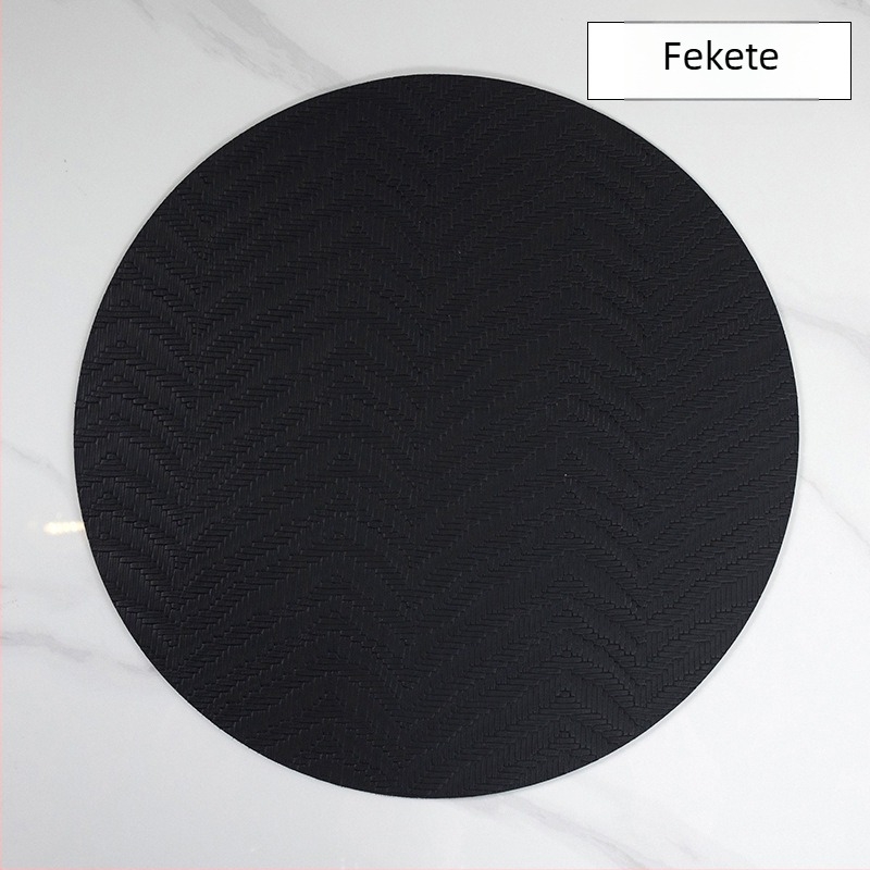 Kerek PVC étkészlet alátét, modern minimalista stílus, hőálló, vízálló