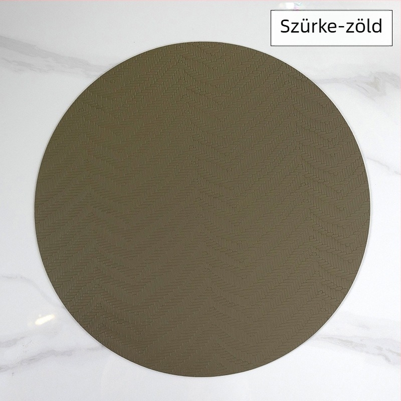 Kerek PVC étkészlet alátét, modern minimalista stílus, hőálló, vízálló