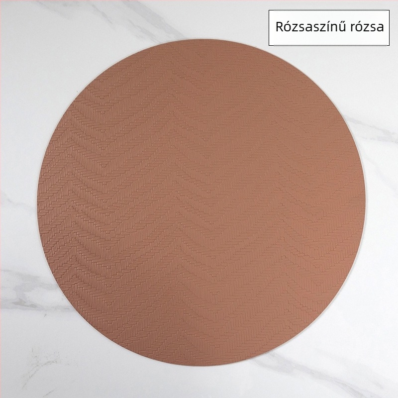 Kerek PVC étkészlet alátét, modern minimalista stílus, hőálló, vízálló
