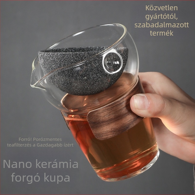 Kerámiából készült nem porózus teafilter forgó szűrővel