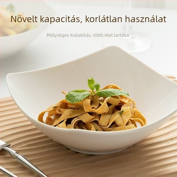 Műanyag tál, szabálytalan forma, egyszínű mintázat, mázas felület