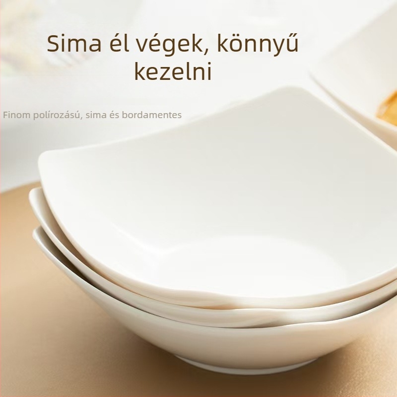 Műanyag tál, szabálytalan forma, egyszínű mintázat, mázas felület