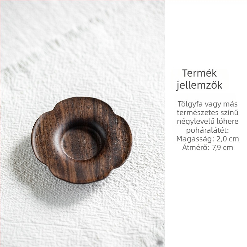 Fából készült teaceremónia alátét, világos luxus stílus, súly 500 g