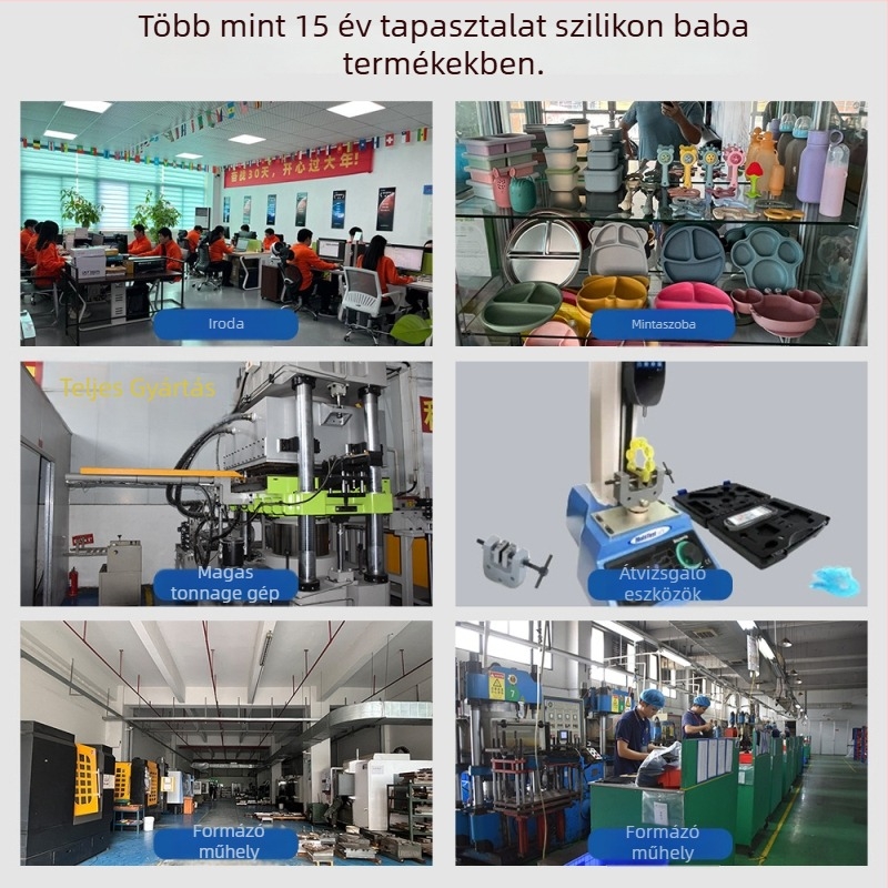 5 rez es szilikon baba étkezőkészlet suction plate-tel és 3 rekeszes tejporos dobozzal