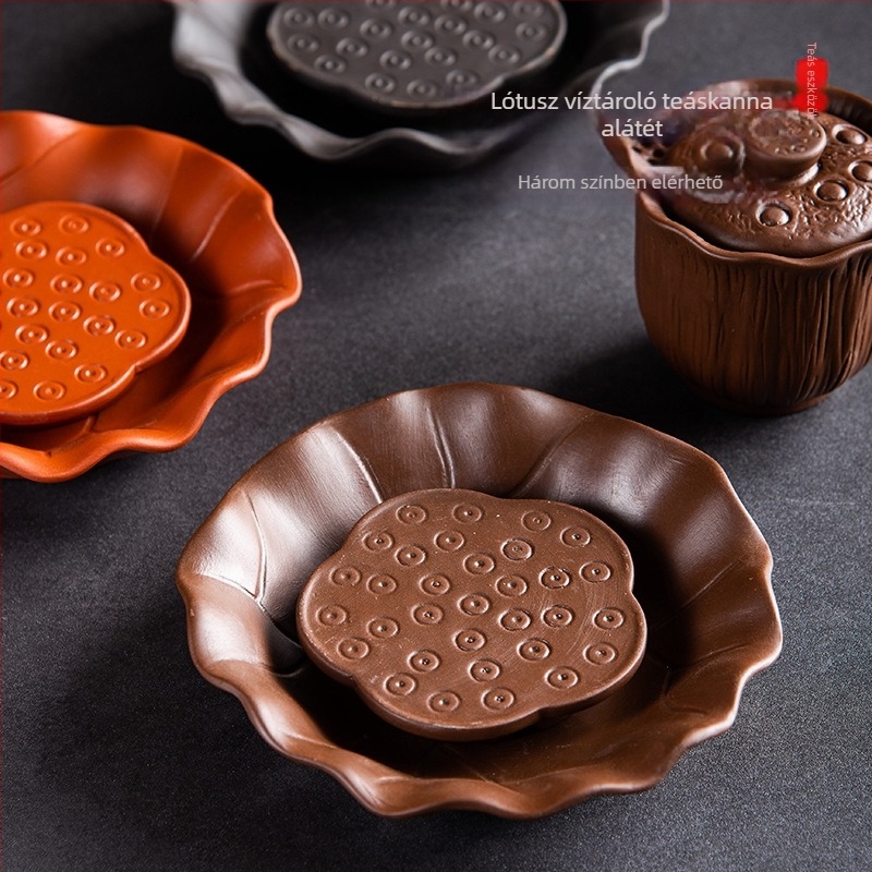 Teáskanna tartó – Zisha agyag, alap és párna a teáskannához, mosható víztartály, új kínai stílus, kiváló minőség, 2023 megjelenés