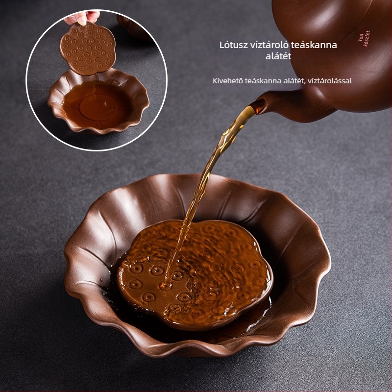 Teáskanna tartó – Zisha agyag, alap és párna a teáskannához, mosható víztartály, új kínai stílus, kiváló minőség, 2023 megjelenés