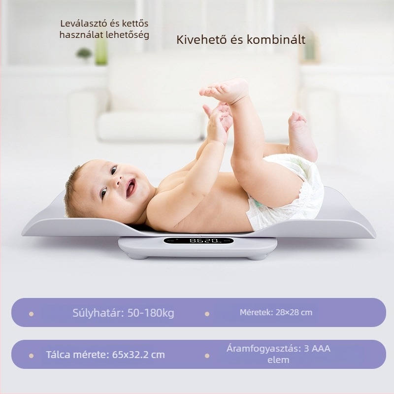 Fragrant Mountain Baba Mérleg Gyerekeknek – 25 kg teherbírás, mér testsúlyt