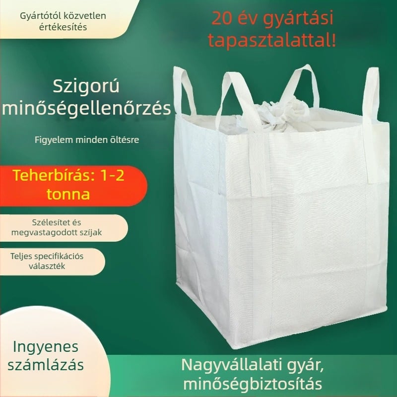 Konténerszák / tonzsák, PP anyag, vastagság 160, teherbírás 1000-1300 kg, logónyomtatás, Senpu márka