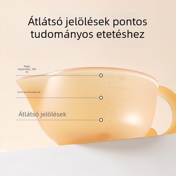 Csőr alakú szilikon etető tál babák és gyerekek számára, puha peremmel, mellékelve puha kanalat az etetéshez, alkalmas víz és tej fogyasztására, rizses kása számára