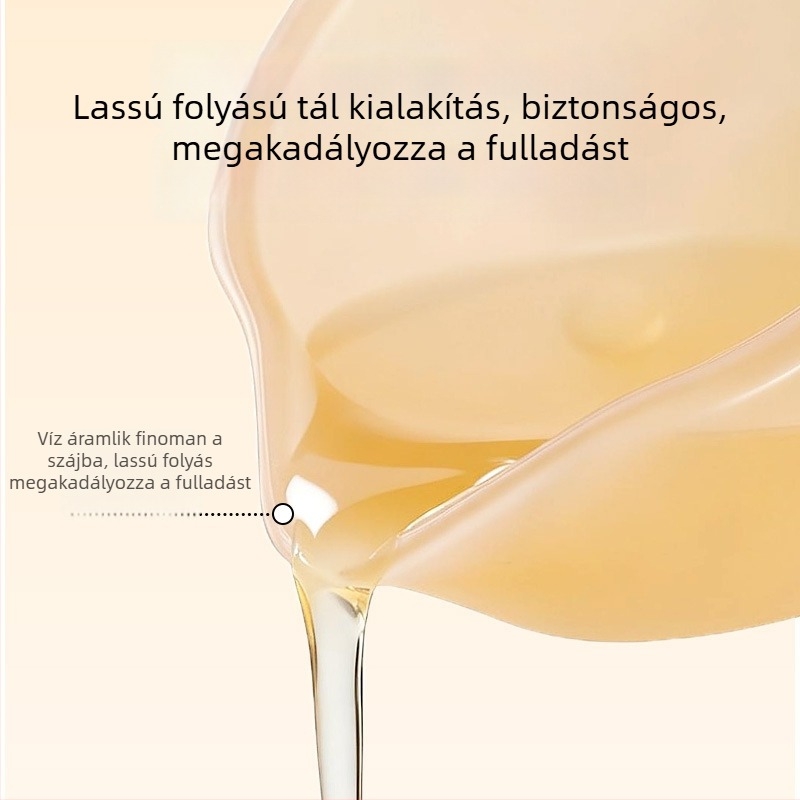 Csőr alakú szilikon etető tál babák és gyerekek számára, puha peremmel, mellékelve puha kanalat az etetéshez, alkalmas víz és tej fogyasztására, rizses kása számára