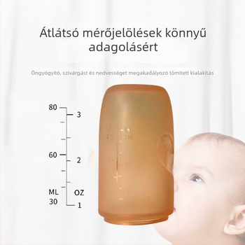 Yanlong etető készlet, élelmiszer-minőségű szilikon, nyomástartó dizájn, kólikát elleni, 3 hónapos kortól