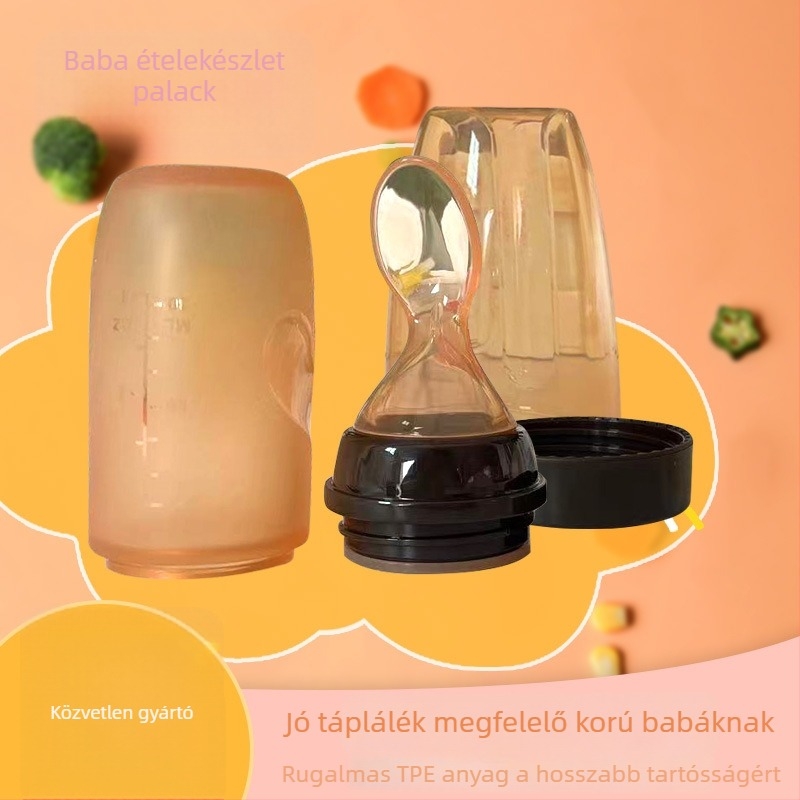 Yanlong etető készlet, élelmiszer-minőségű szilikon, nyomástartó dizájn, kólikát elleni, 3 hónapos kortól