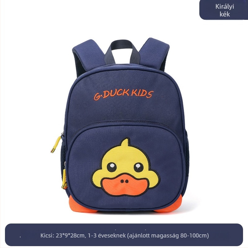 Orang gyerek iskolai hátizsák anti-lopás funkcióval, játékos és aranyos stílus, diving anyag, nyomtatott dizájn