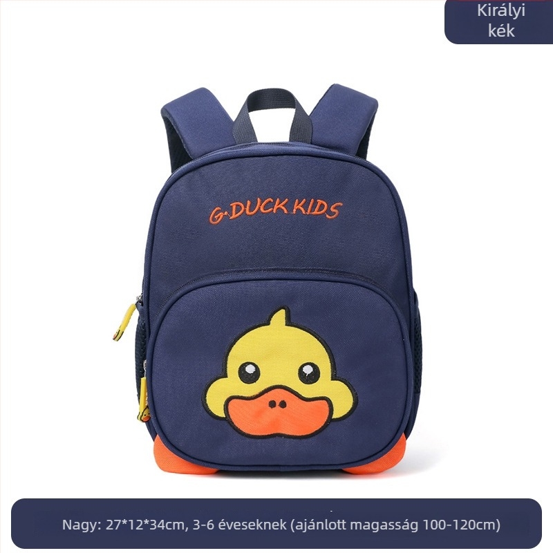Orang gyerek iskolai hátizsák anti-lopás funkcióval, játékos és aranyos stílus, diving anyag, nyomtatott dizájn