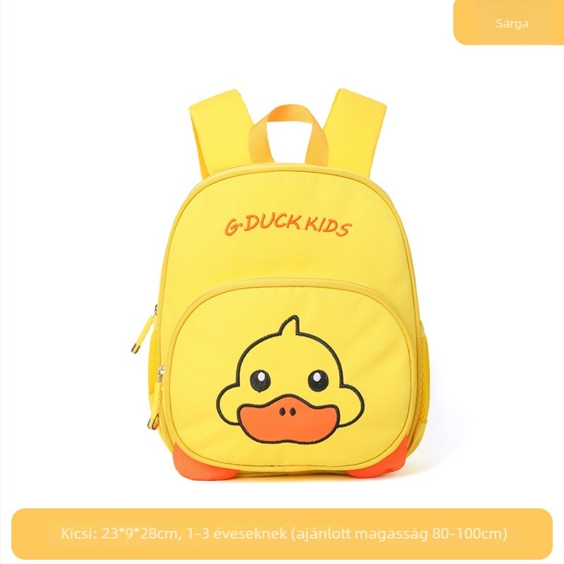 Orang gyerek iskolai hátizsák anti-lopás funkcióval, játékos és aranyos stílus, diving anyag, nyomtatott dizájn