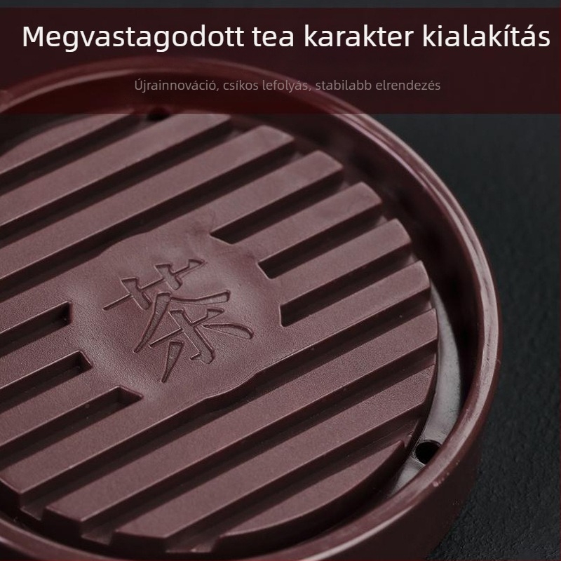Teáskanna tartó és pohár alátét – csúszásmentes, hőszigetelő párna, teás tálca, új kínai stílus, műanyag