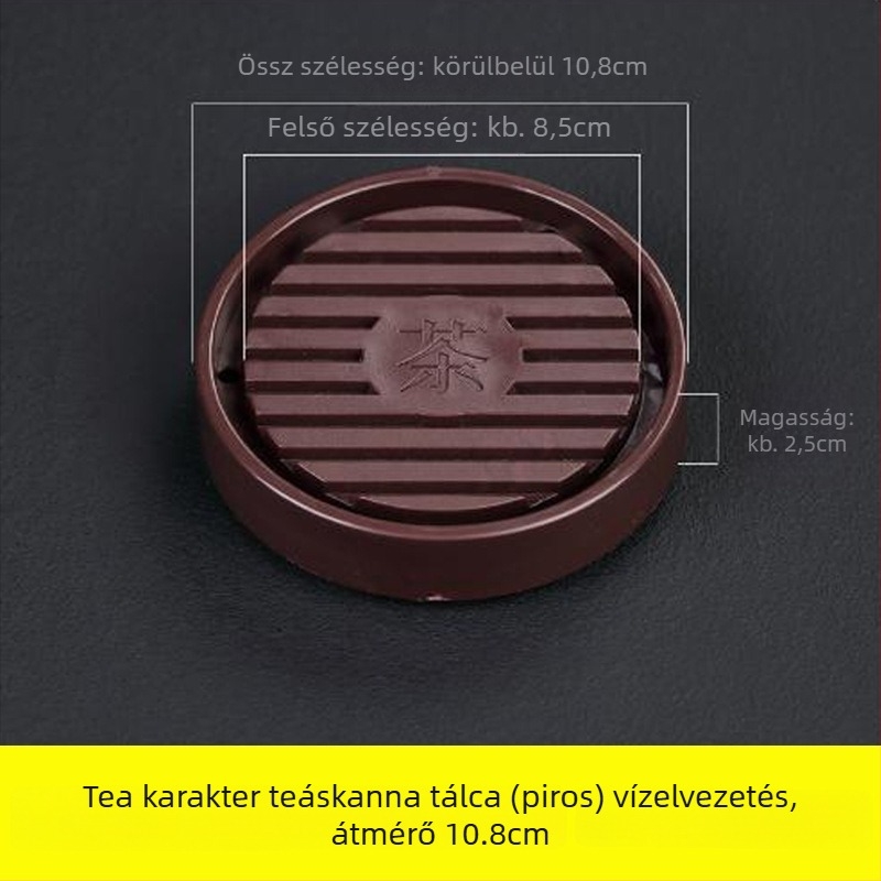 Teáskanna tartó és pohár alátét – csúszásmentes, hőszigetelő párna, teás tálca, új kínai stílus, műanyag
