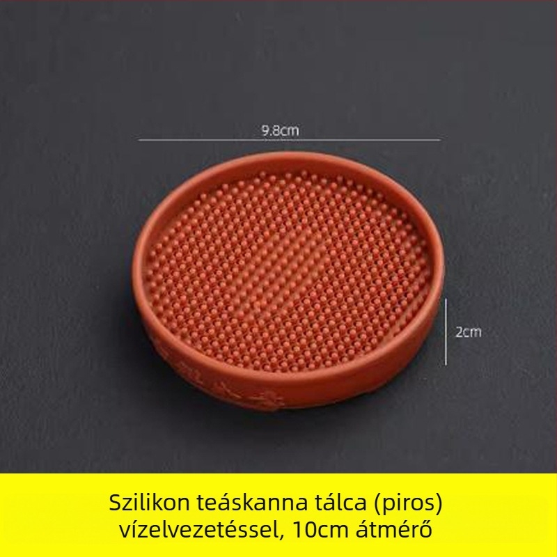 Teáskanna tartó és pohár alátét – csúszásmentes, hőszigetelő párna, teás tálca, új kínai stílus, műanyag
