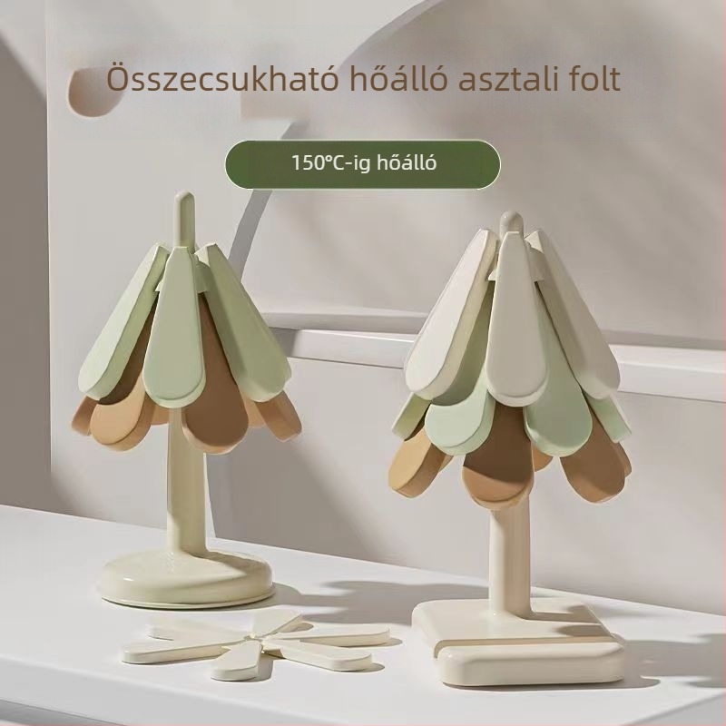 Silikon étkező alátét – vastagított hőszigetelés, olajálló, kör vagy szabálytalan alak, könnyed luxus stílus