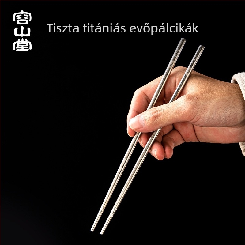Rongshantang titánium étkezési készlet tálak és evőpálcikák, kínai stílus, felület jégkristály, testreszabható