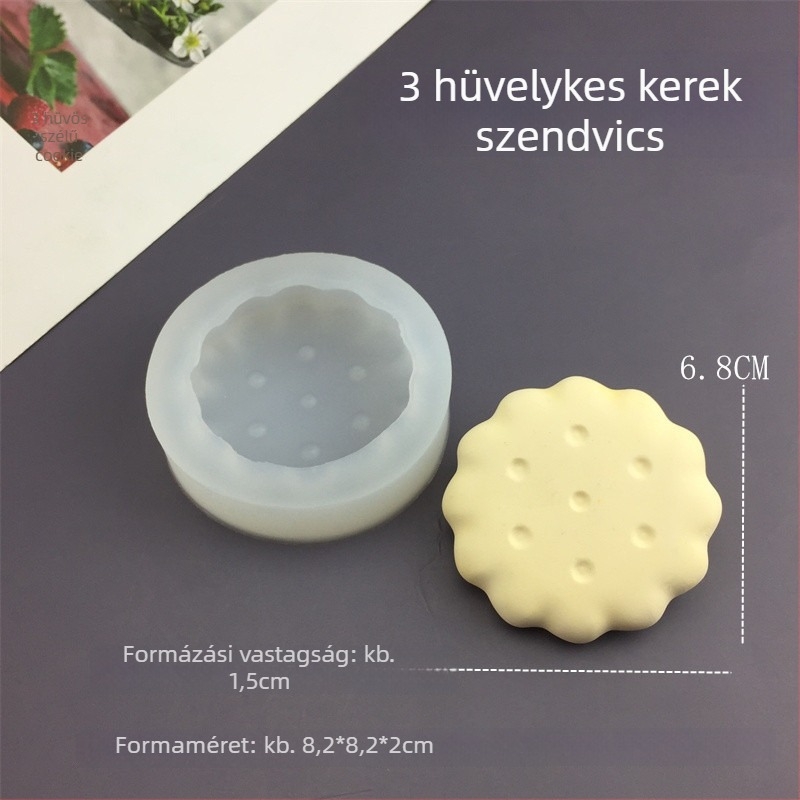 Kerek szilikon sütőforma, szabálytalan alakú, tortához, 2024-es modell