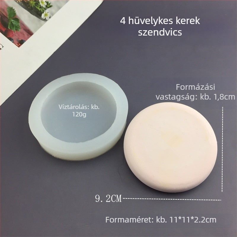 Kerek szilikon sütőforma, szabálytalan alakú, tortához, 2024-es modell