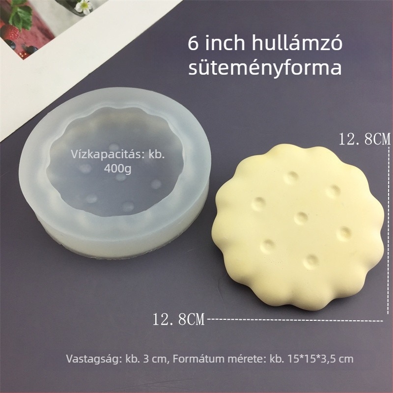 Kerek szilikon sütőforma, szabálytalan alakú, tortához, 2024-es modell