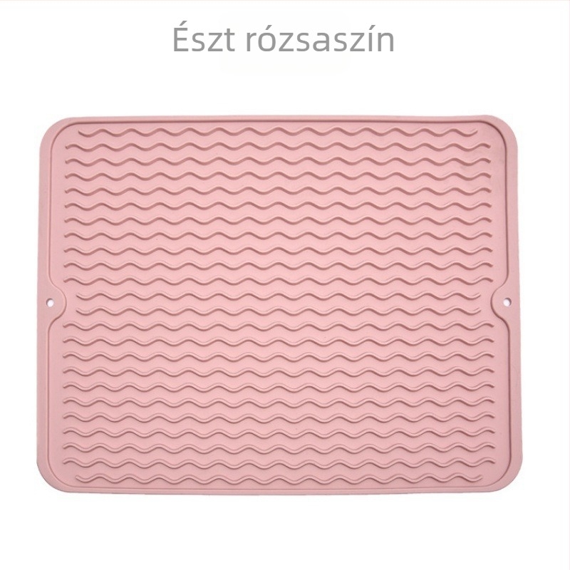Élelmiszer-minőségű szilikon hőszigetelő étkező alátét, vízálló és csúszásmentes, szilikon leeresztő alátét