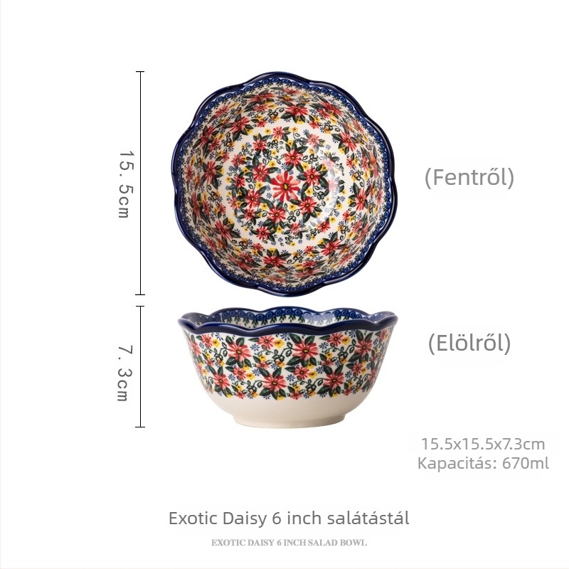 Kerámia étkészlet, kézzel készített a Chuangyang-tól, vintage retro stílus, igény szerint testreszabható