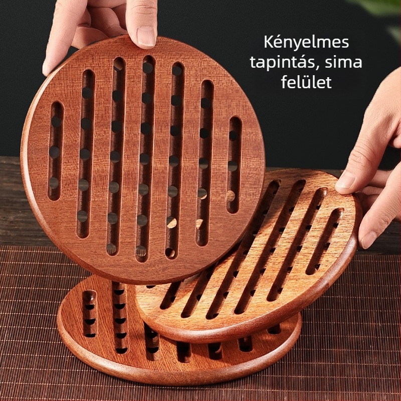 Nyúl alakú tömörfa hőszigetelő alátét fekete diófából, csúszásmentes alátét tányérokhoz és poharakhoz éttermi és konyhai használatra, kaserola alátét, nagykereskedelem