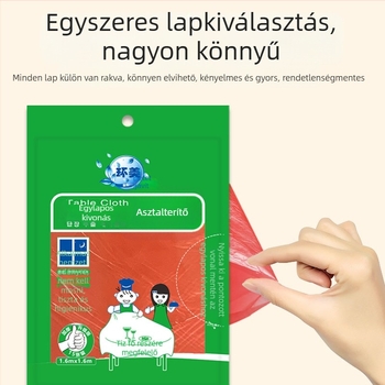 Egyszer használatos textil terítő, testreszabható minta, logónyomás, vastagság 0.07