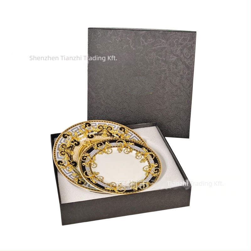 Csont porcelán étkészlet, Európai stílus, könnyed luxus retro, kézzel készített, testreszabható