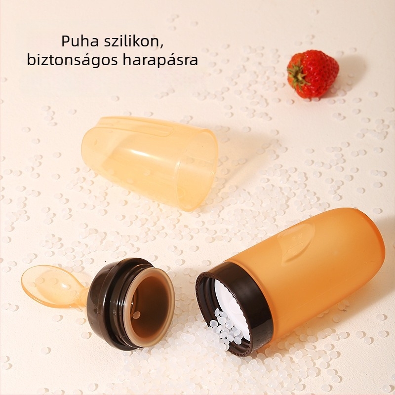 Szilikon etetőkanál baba – nyomható kivitel, 6 hónapos kortól, 1 db, egyszerű stílus