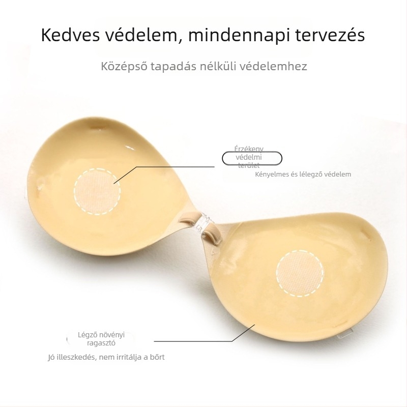 Nylonból készült tömörített push-up melltartó betétek, mangó formájú mellbimbók, lélegző, láthatatlan, fényes, esküvői ruhákhoz